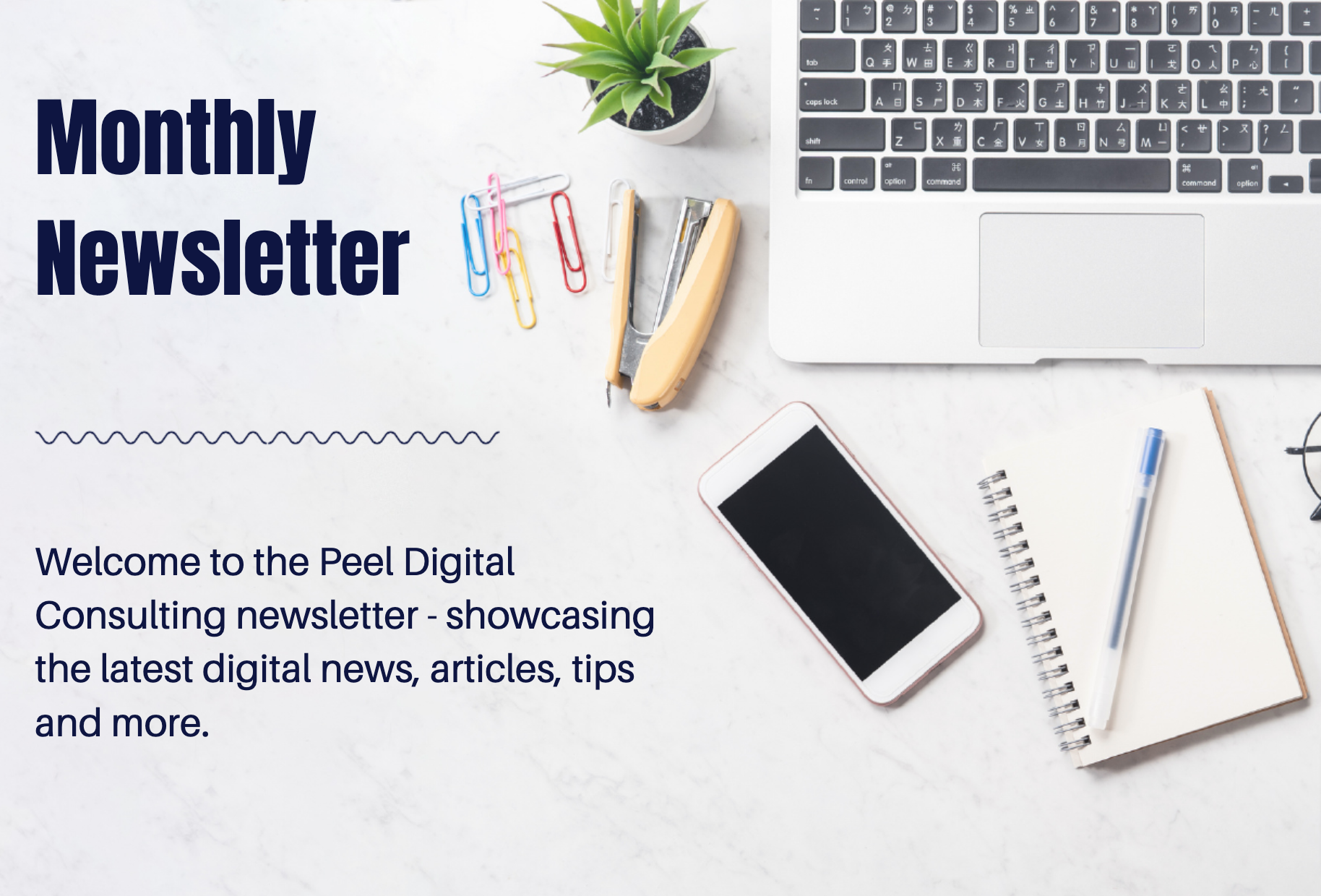 Header of the June 2023 Newsletter Peel Digital Consulting